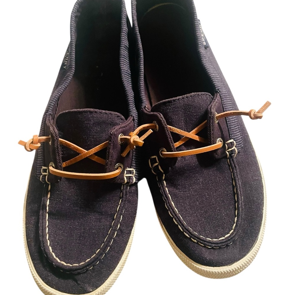 Sperry Women's Dark Blue Denim Loafers - Picture 4 of 5